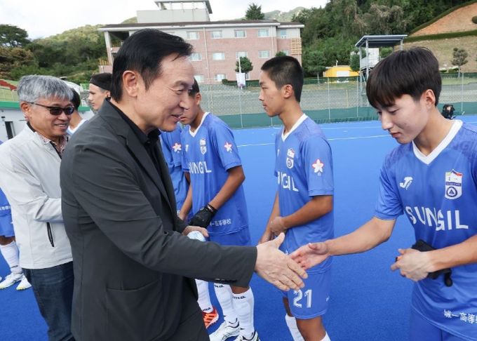 임태희 교육감, “학생 기본에 충실하고 운동하며 학교 명예 높이고 대한민국 중심이 돼야”