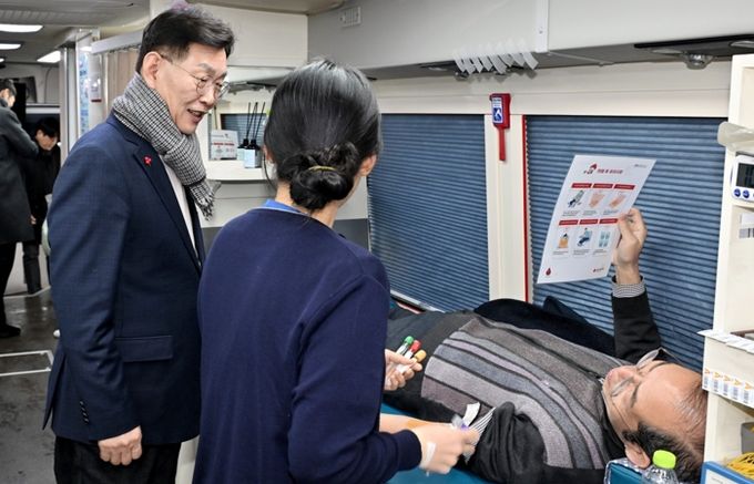 대전 중구, 동절기 혈액 수급난 극복을 위한 '생명나눔 헌혈'동참