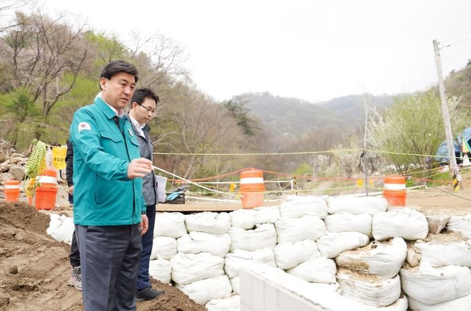 방세환 광주시장, 검복리 도시계획도로 공사 현장 점검