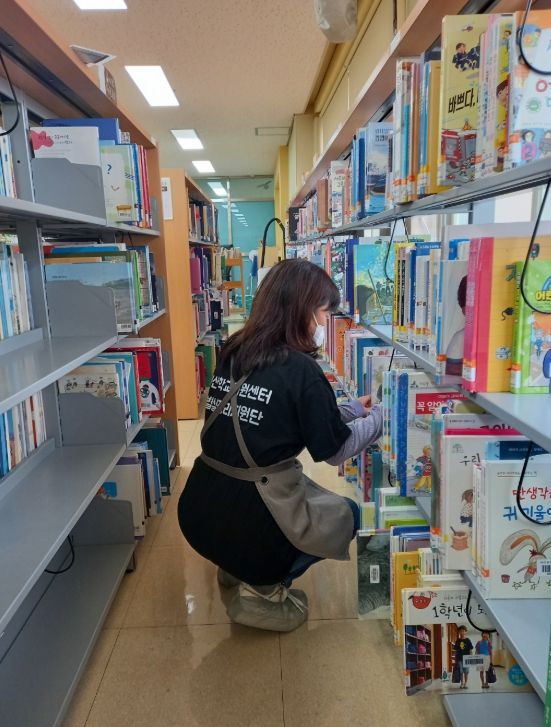 서산교육지원청 학교지원센터, 운신초 학습자료실 정리 지원