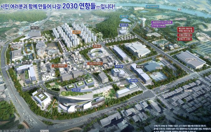 순천시 연향들 도시개발사업 조감도