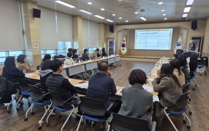 12일 나주교육지원청 대회의실에서 ‘2025. 장애학생 원스톱 지원 협의체 하반기 협의회’가 운영되고 있다.