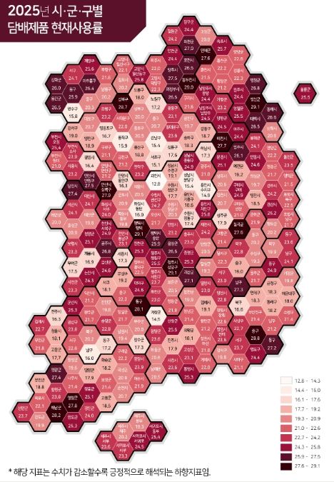 담배제품 현재사용률